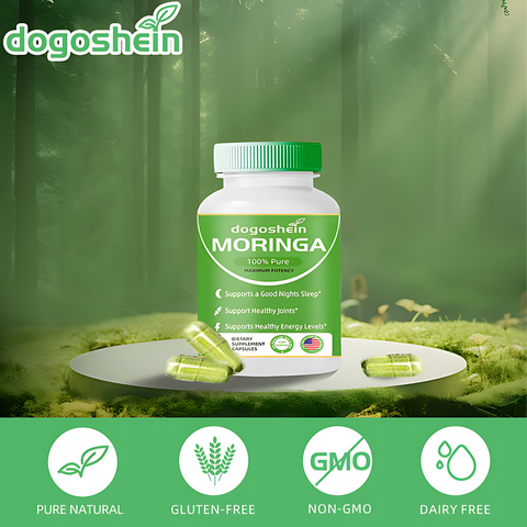 Dogoshein Moringa Capsules (800mg) for lmmuneSupport, Gut Health & Vitamins