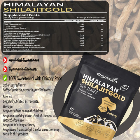 Pure Himalayan Shilajit Gummies